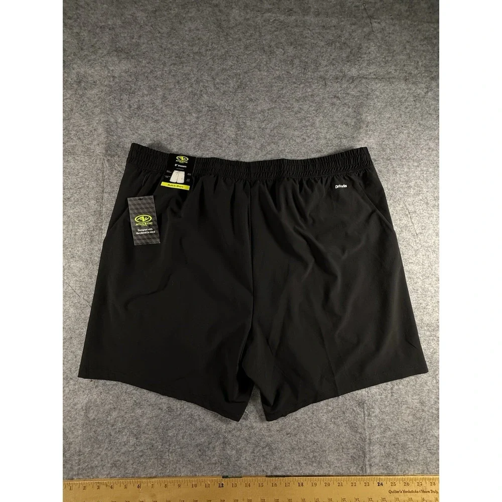 Athletic Works  2 In 1 Short Men's 2XL - Black - NEW WITH TAGS - Picture 12 of 14